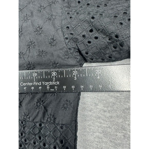 NWT Rails‎ Yuri Black Eyelet Shirt Short Sleeve Oversize Womens Small $27 - Picture 9 of 9